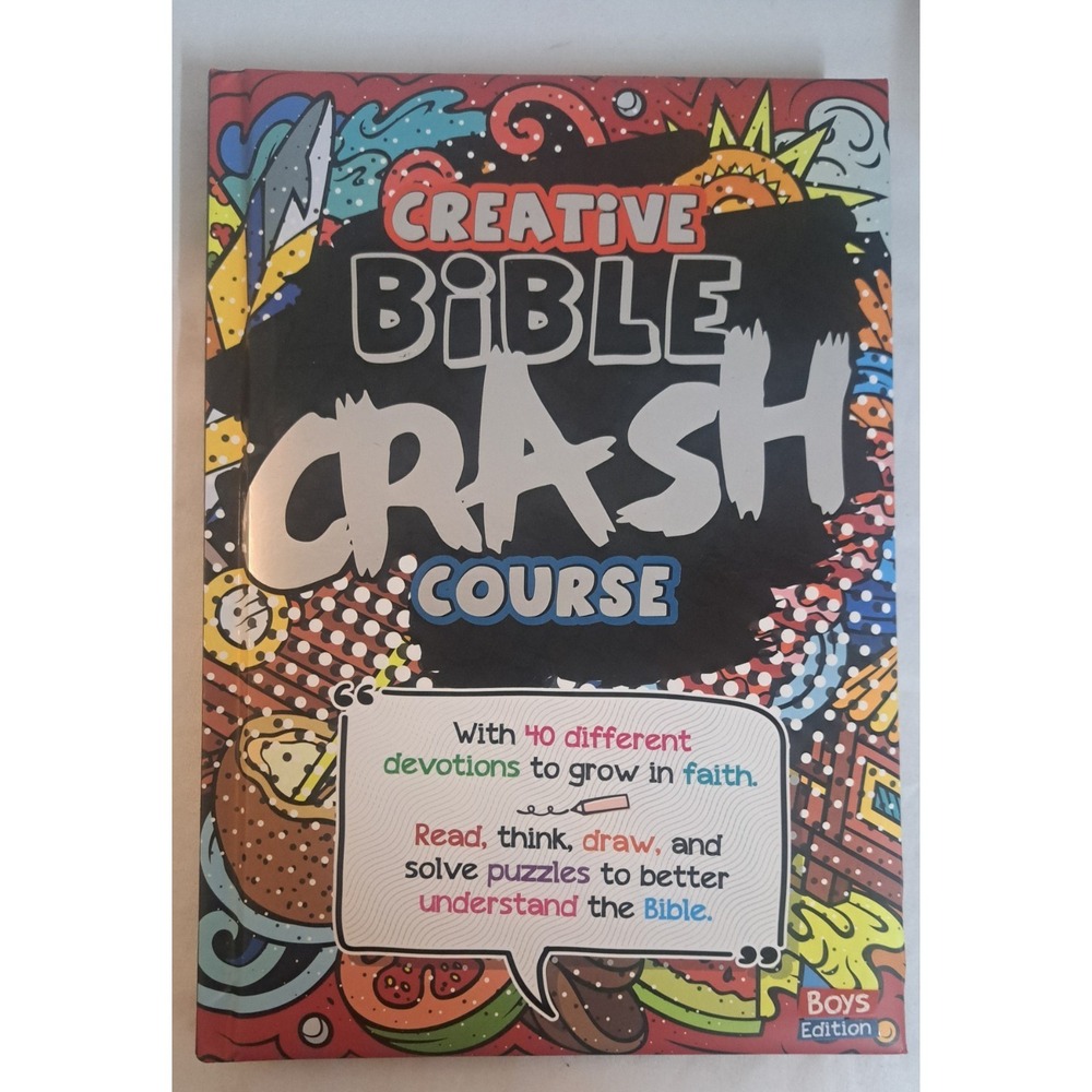 Creative Bible Crash Course Boys Edition 40 Devotions Activity Book 2023